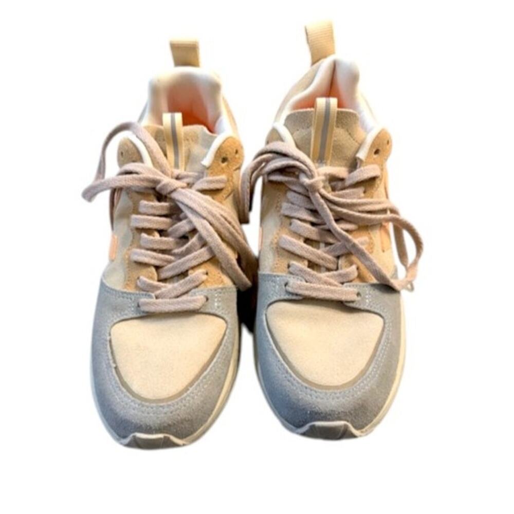 Veja Venturi Sneakers Womens 8 Almond Peach Multicolor Suede Chunky EU 39 - Picture 5 of 9